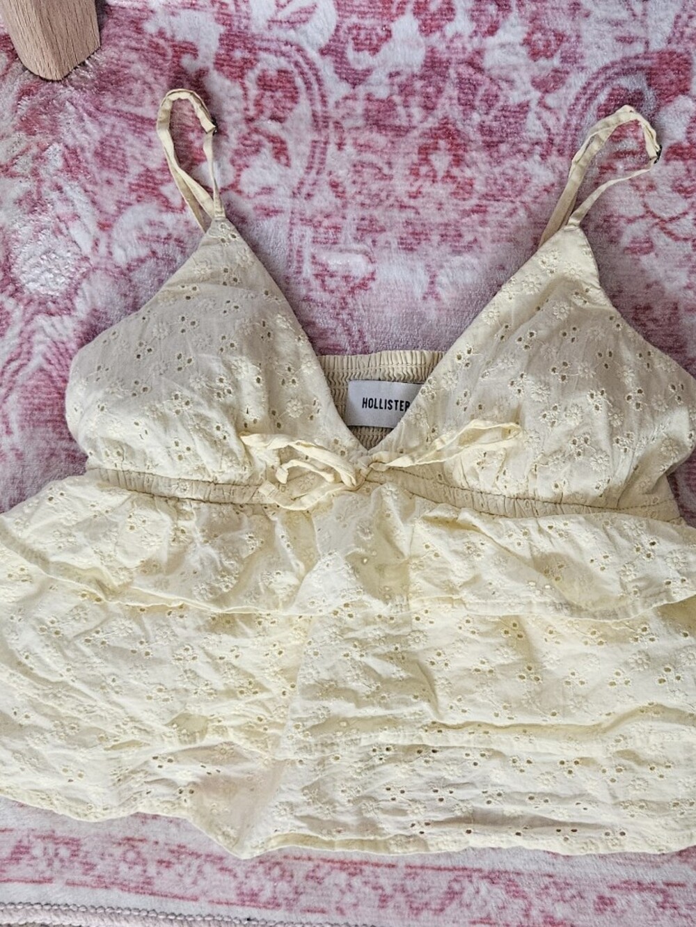 Hollister Butter Yellow Babydoll Top
